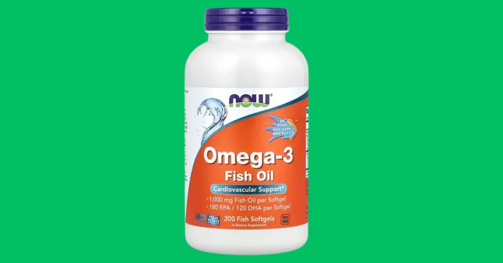 Premium Omega-3 visolie 1000 mg van NOW Foods voor hart, hersenen & gewrichten. Gebruik beloningscode NUP9520 voor korting bij iHerb!
