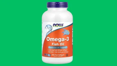 Premium Omega-3 visolie 1000 mg van NOW Foods voor hart, hersenen & gewrichten. Gebruik beloningscode NUP9520 voor korting bij iHerb!