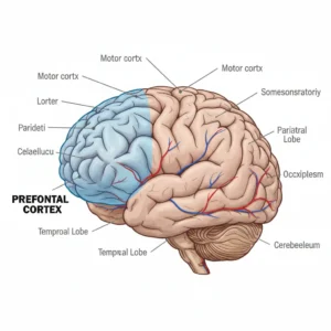 Wat doet de prefrontale cortex