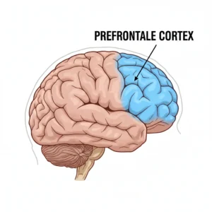 waar zit de prefrontale cortex
